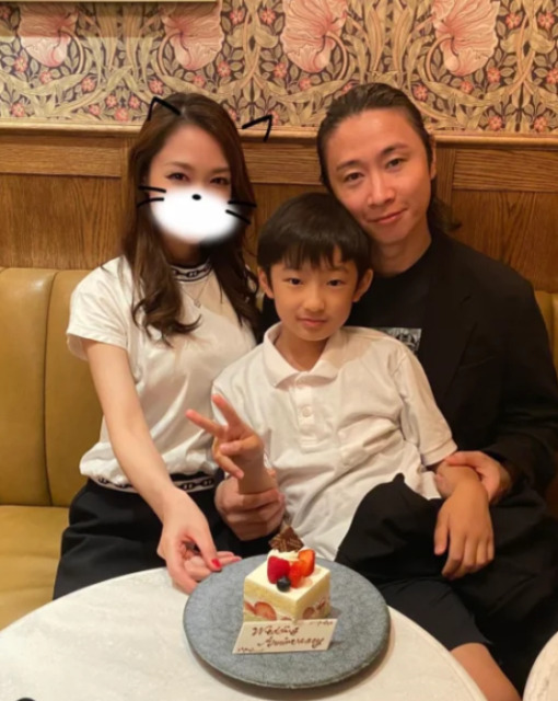 前田拓摩の家族写真
